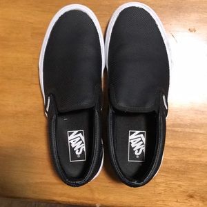 Black slip on vans